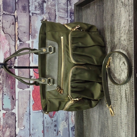 M Z Wallace Nylon/Leather "Zip" Satchel Bag - Picture 3 of 14